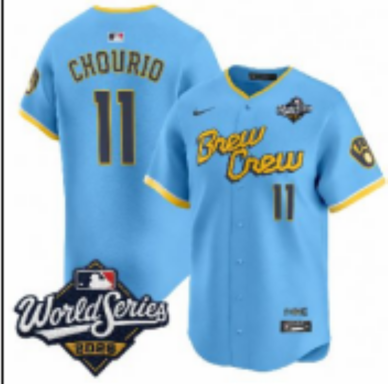 Youth Milwaukee Brewers #11 Jackson Chourio Blue Nike 2026 World Series jersey 102108->youth mlb jersey->Youth Jersey